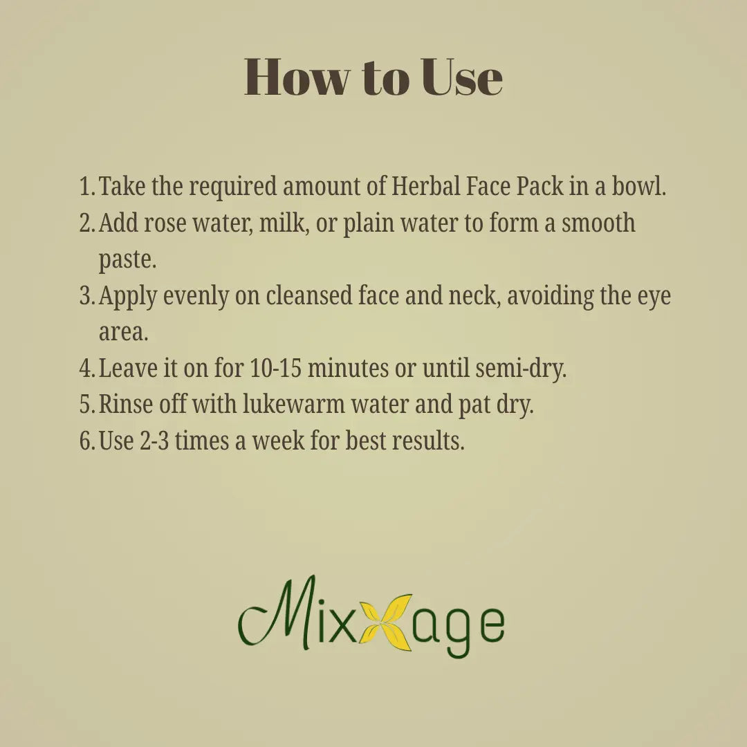 Mixxage Herbal Face Pack - 100ml