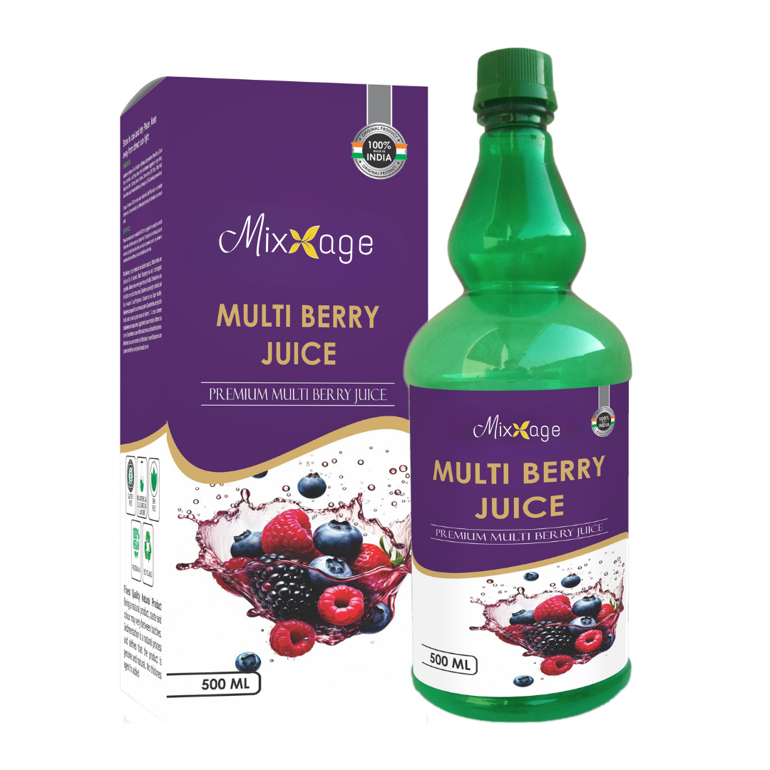 Mixxage Multi Berry Juice 500ml Ayurvedic Boost tonic