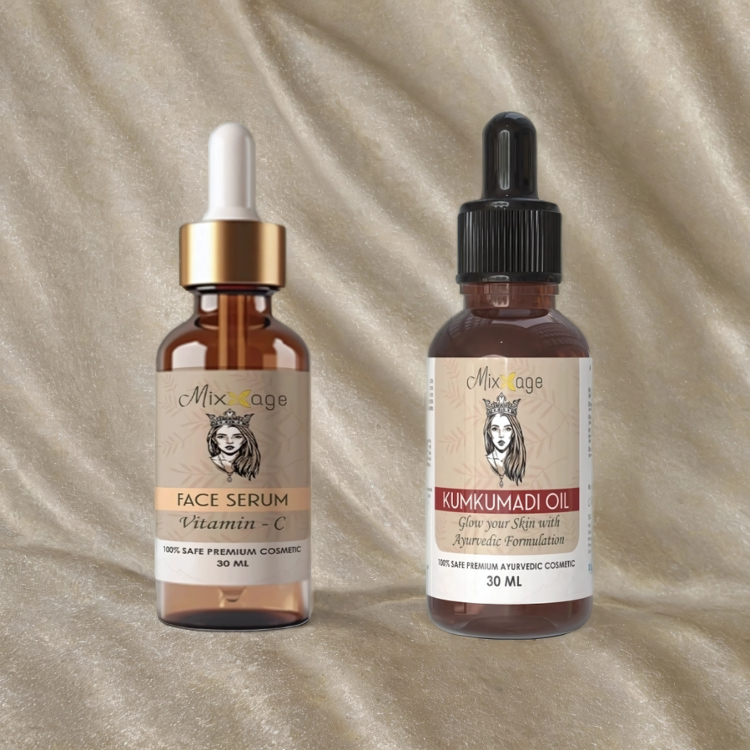Face Serum with Vitamin C & Kumkumadi Oil Combo