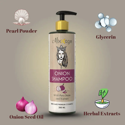 Mixxage Onion Hair Shampoo - 200ml 