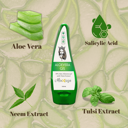 Mixxage Aloe Vera Gel With Neem Extract 120ml
