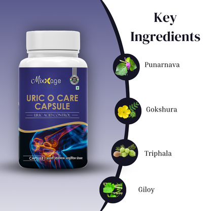 Mixxage Uric O Care ayurvedic supplement 60 Caps