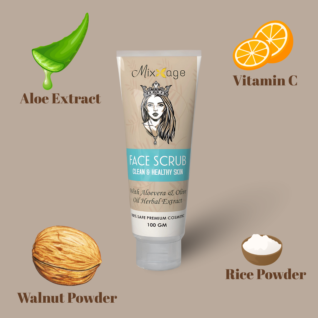 Mixxage Gentle Exfoliating Face Scrub - Mixxage