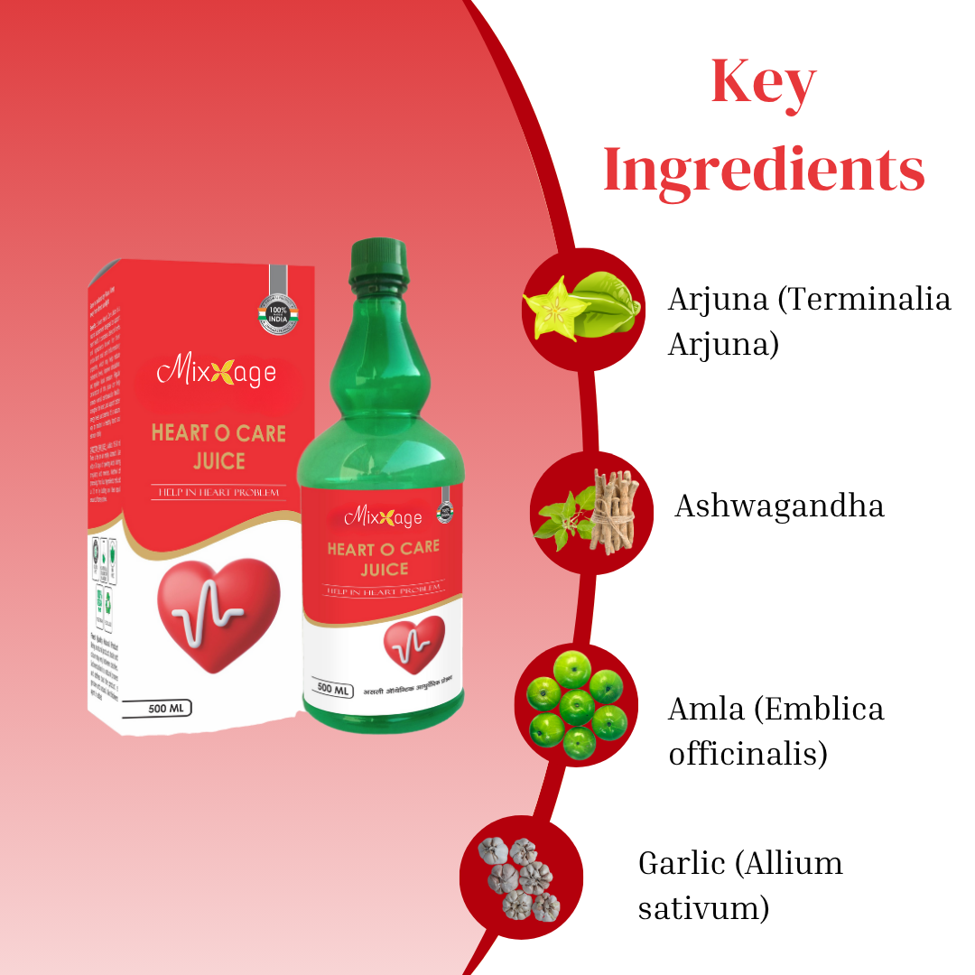Mixxage Heart O Care Juice 500ml Ayurvedic Tonic