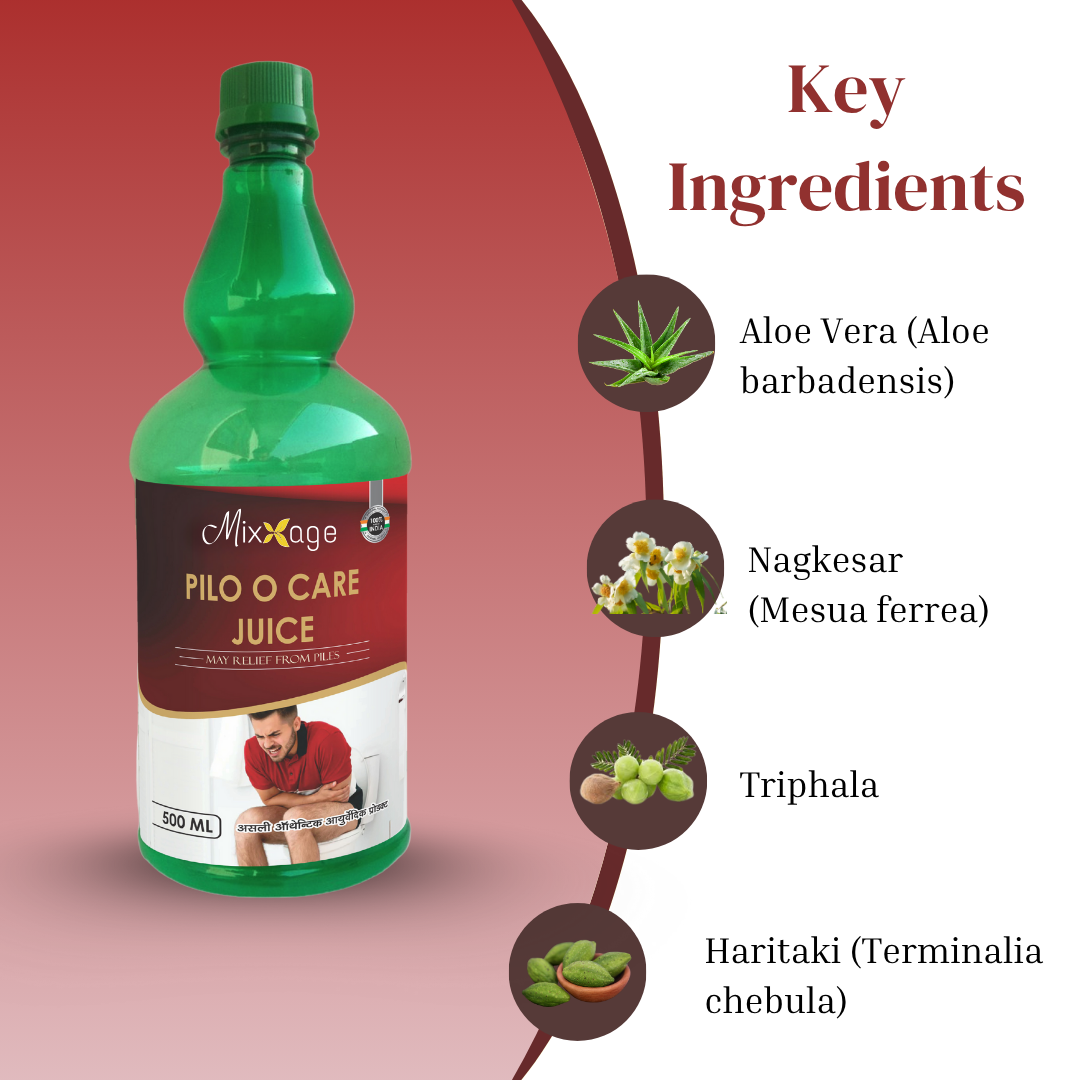 Mixxage Pilo O care Juice Ayurvedic piles solution 500ML