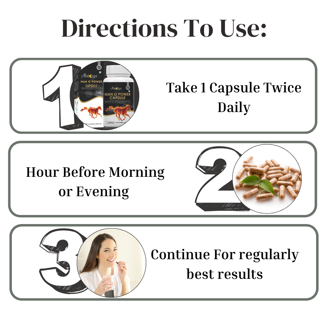 Mixxage Man-O-Power Capsule 60 Capsules