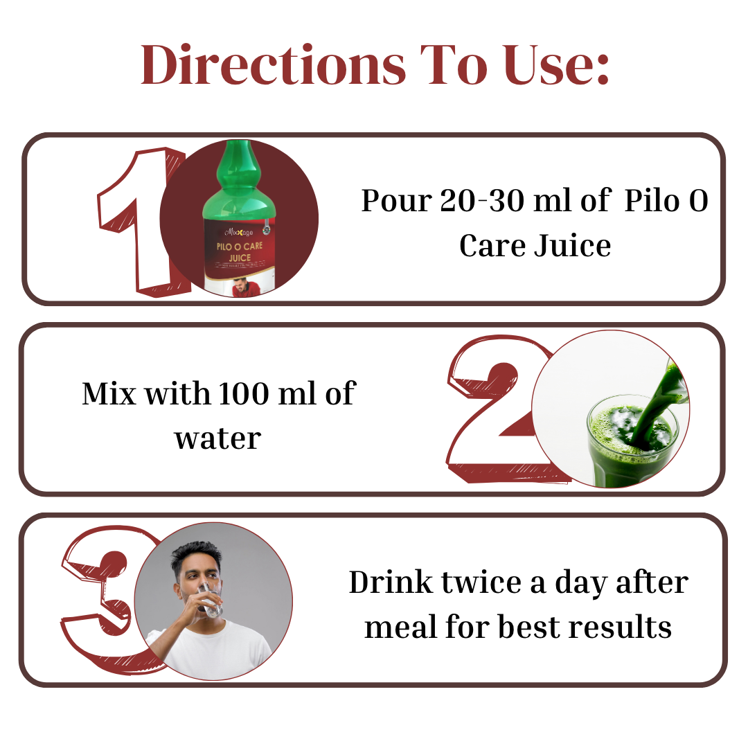 Mixxage Pilo O care Juice Ayurvedic piles solution 500ML