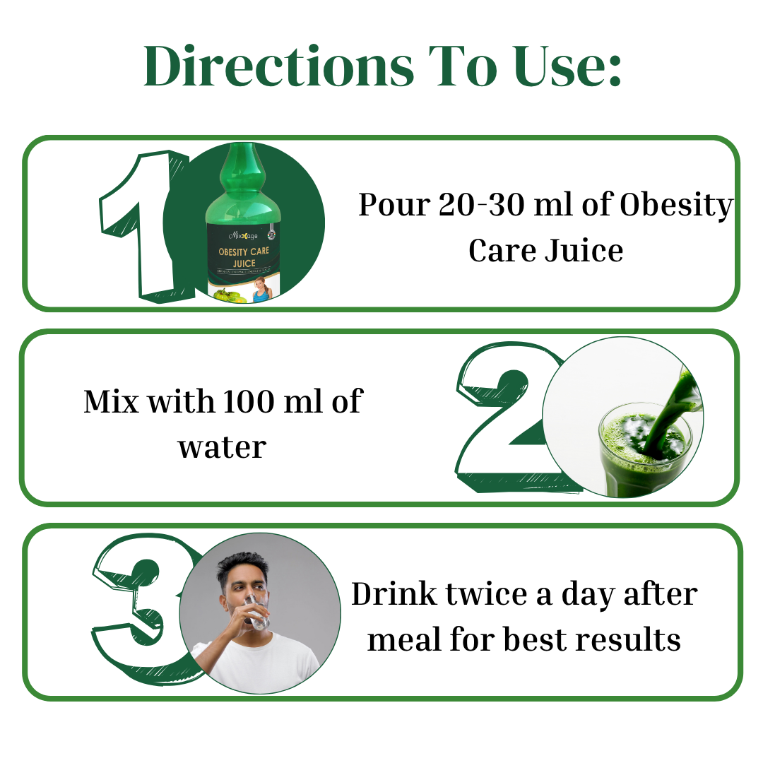 Mixxage Obesity Care Juice ayurvedic tonic 500 ml