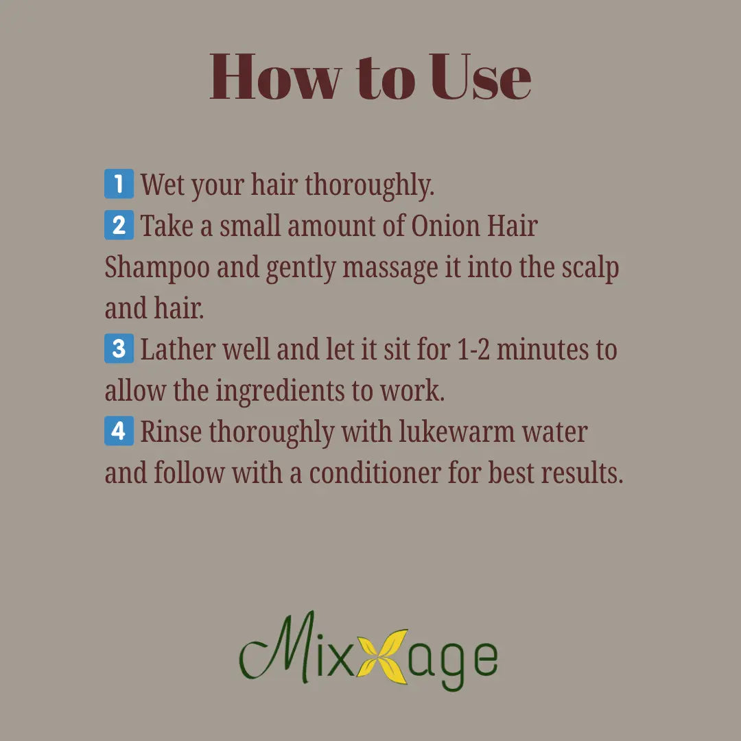 Mixxage Onion Hair Shampoo - 200ml 
