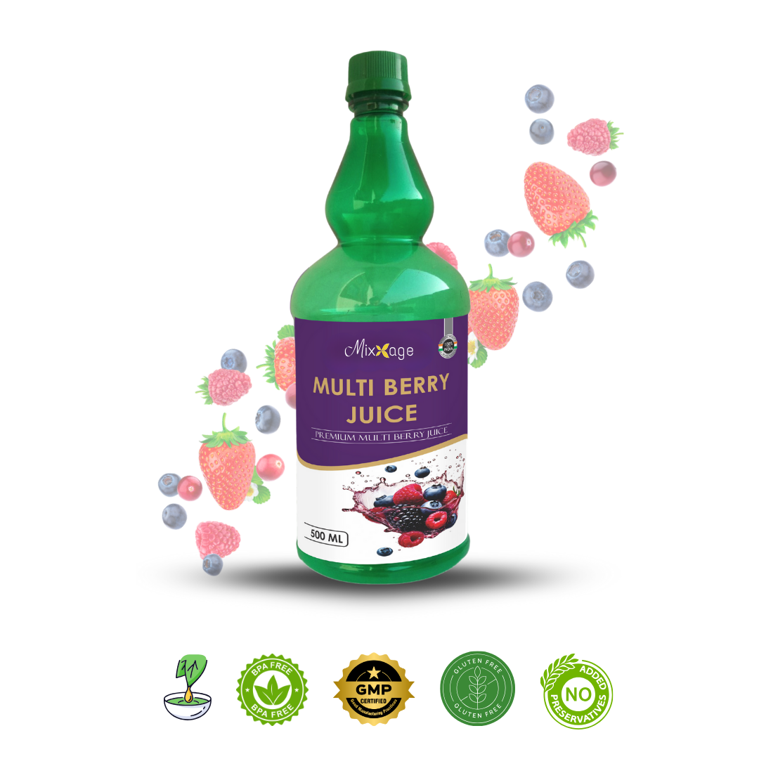 Mixxage Multi Berry Juice 500ml Ayurvedic Boost tonic