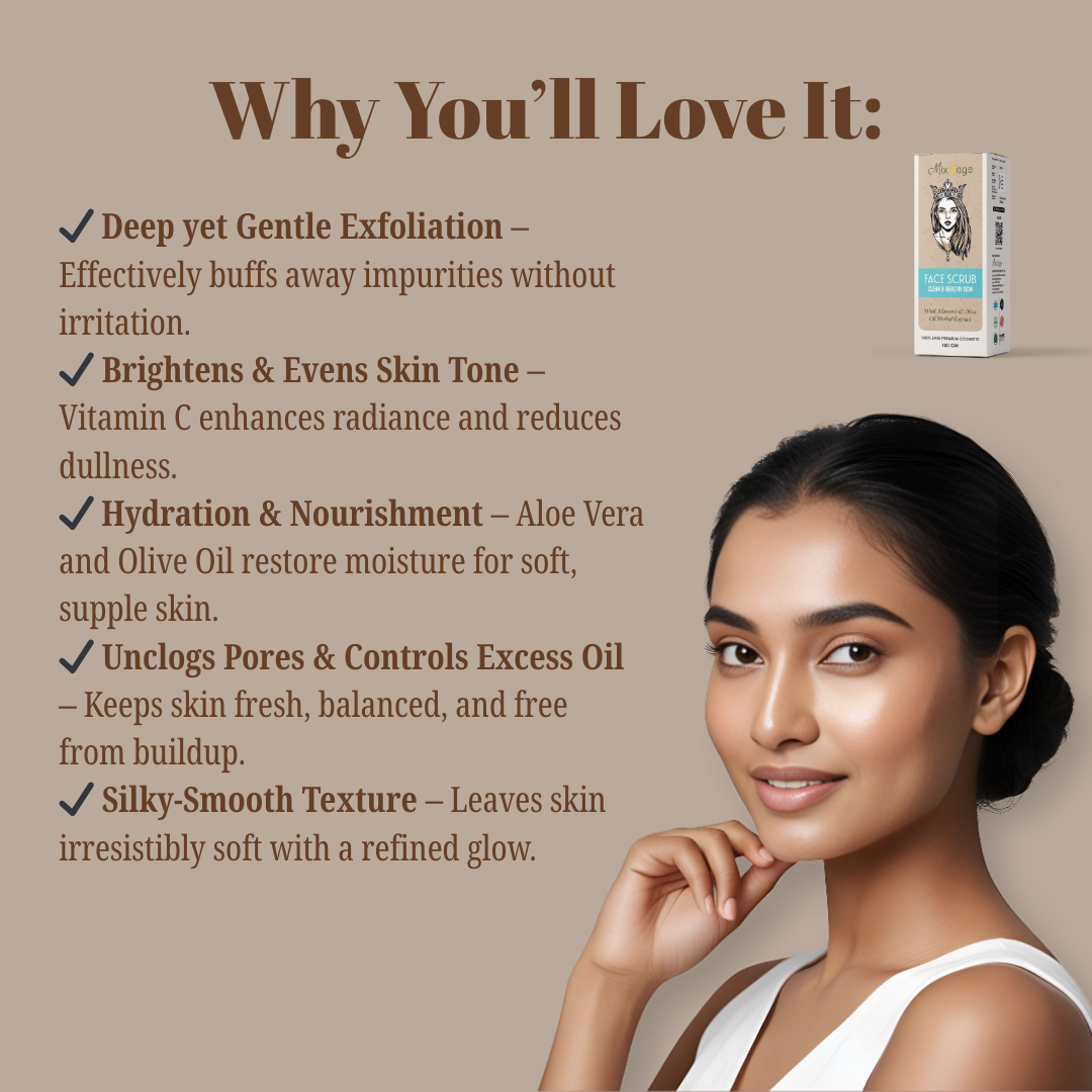 Mixxage Gentle Exfoliating Face Scrub - Mixxage